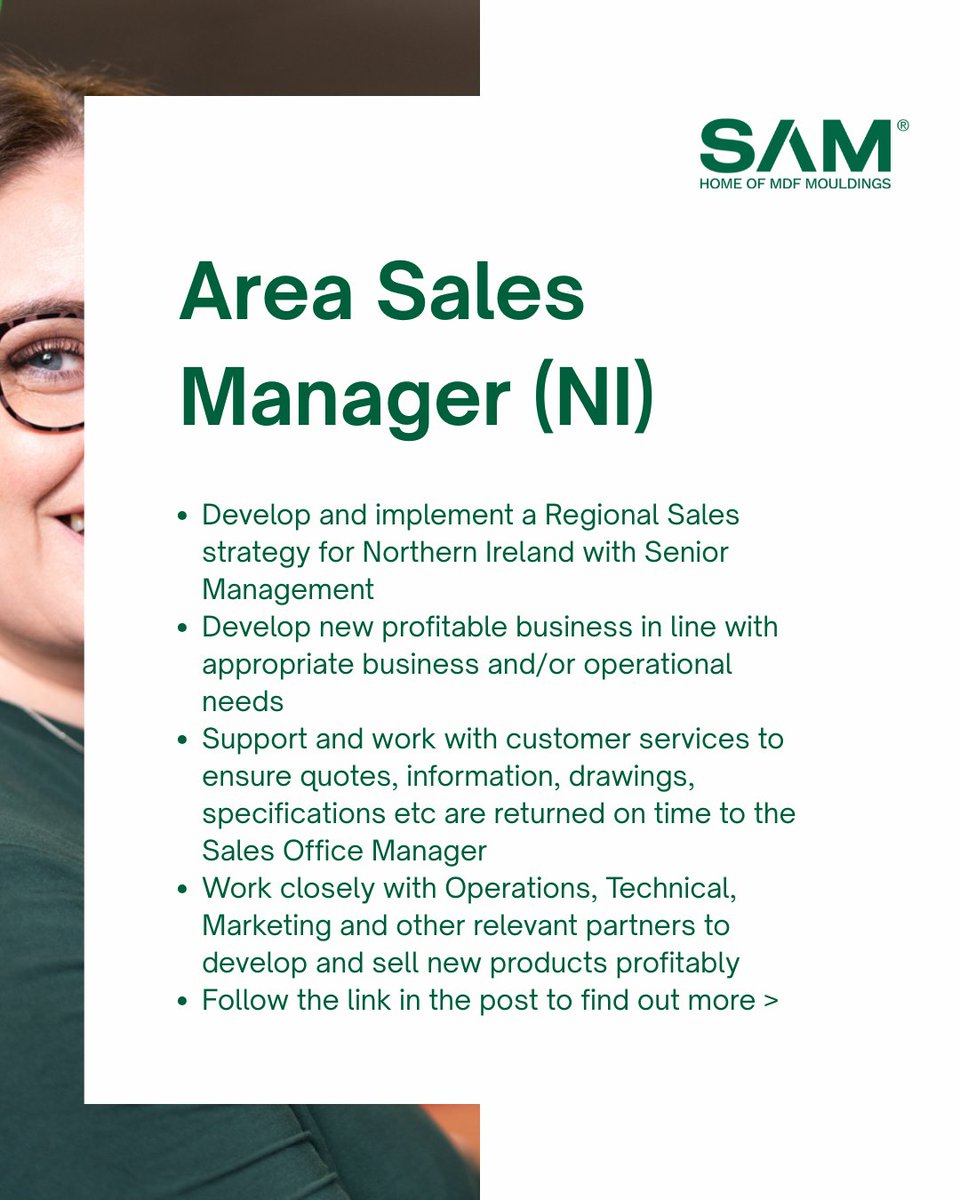 We're hiring! Join Team SAM and enjoy quarterly bonuses (avg. 15%), up to £800 for quality work, health cashback, pension from Day 1, and more. Great roles, great rewards. Apply now &gt;&gt; ow.ly/f3Lw50VzRif

#Hiring #TeamSAM #Careers
