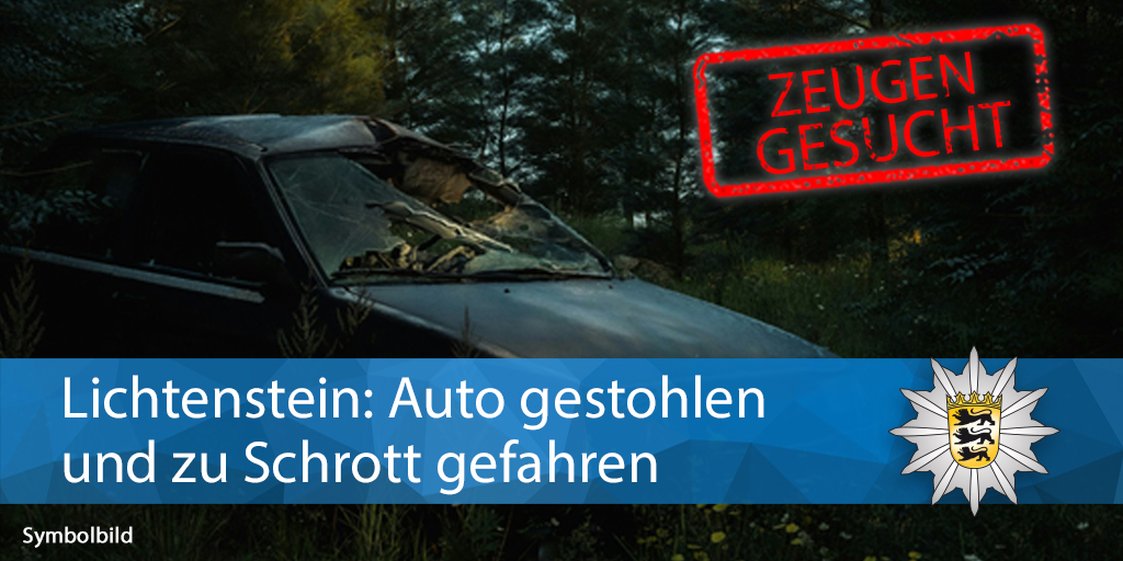 PolizeiRT's tweet photo. 🚨 #Zeugensuche: Am frühen Sonntagmorgen wurde ein schwarzer #Opel #Astra in der Privatstraße in #Honau gestohlen und anschließend zu Schrott gefahren. Hinweise nimmt das Polizeirevier #Pfullingen entgegen!
ℹ️ Alle Infos: https://t.co/6LaP1VuuAv https://t.co/0lHxL99rZ3