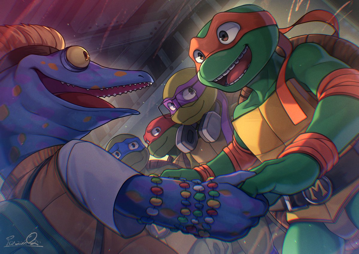 ponzu_tas's tweet image. &quot;I like your vibe!&quot;
#tmnt  #tmntmm