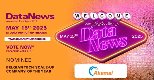 We’re proud to be nominated for the BELUX Data News Awards! This reflects our commitment to a safer internet. Vote for <a href="/Akamai/">Akamai Technologies</a> and help us take home the win. #AkamaiSecurity bit.ly/4jzFRNy