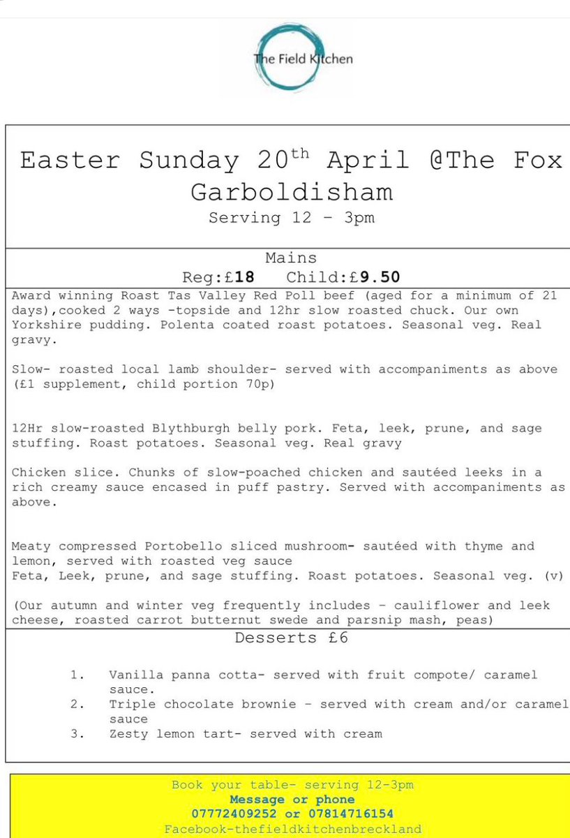 Fox Inn Garboldisham (@foxgarboldisham) on Twitter photo 