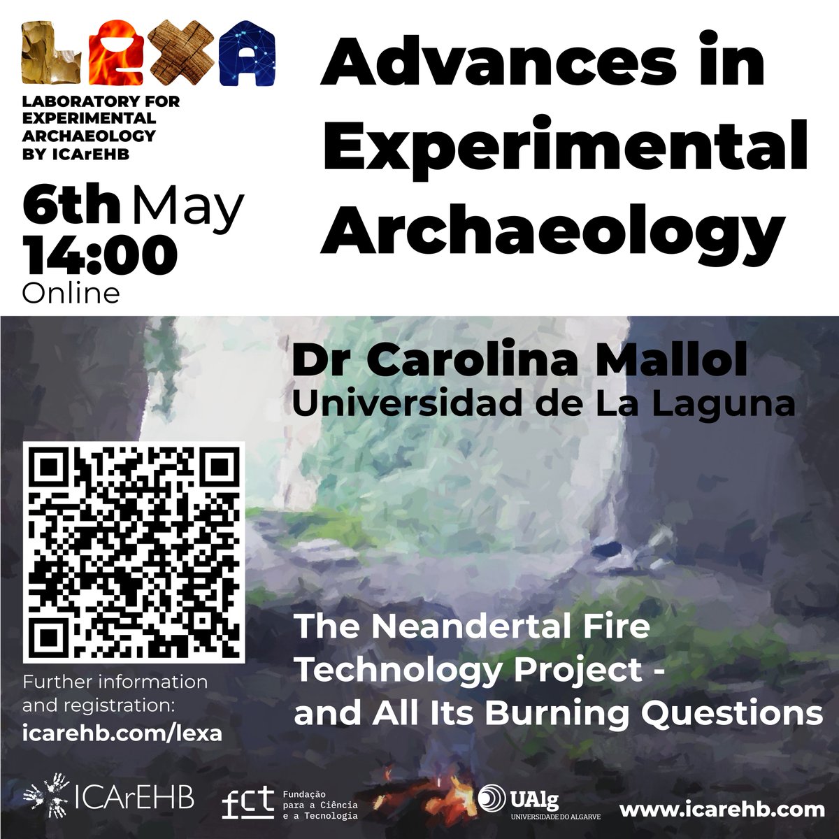 🔥 How did Neandertals harness fire? Join Dr. Carolina Mallol on May 6 for a #LEXA seminar on #prehistorictechnology: "The Neandertal Fire Technology Project – All Its Burning Questions."
⏰ 14:00 WEST | 📍 Zoom
icarehb.com/lexa/
#HumanEvolution  #ExperimentalArchaeology