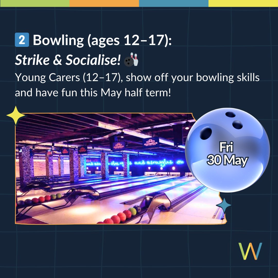 WandsworthCarers (@carerwandsworth) on Twitter photo 🎉 Young Carers, join us for 2 FREE half term trips!
🧪 Gootopia slime fun (ages 8–11) – 28 May
🎳 Bowling (ages 12–17) – 30 May
Spaces are limited—sign up now!
📩 To register, email to eleanor@wandsworthcarers.org.uk or call 020 8877 1200 🎉 Young Carers, join us for 2 FREE half term trips!
🧪 Gootopia slime fun (ages 8–11) – 28 May
🎳 Bowling (ages 12–17) – 30 May
Spaces are limited—sign up now!
📩 To register, email to eleanor@wandsworthcarers.org.uk or call 020 8877 1200