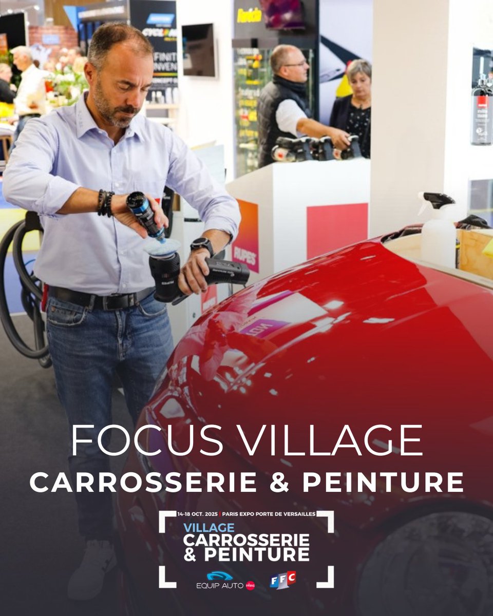 🚗✨ Le Village Carrosserie &amp; Peinture revient à EQUIP AUTO Paris 2025 !

En partenariat avec @FFC_Carrosserie, c’est le rendez-vous des pros de la filière auto 🔧

🎯 Un espace stratégique pour la filière !
🔗 event.paris.equipauto.com/2025/