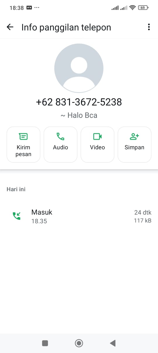 teguhnugro's tweet photo. @BankBCA @HaloBCA barusan ada yang coba telp penipuan atas nama BCA min https://t.co/cbzoWZjfVa