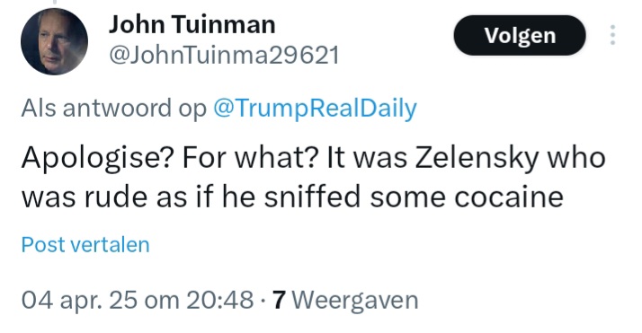 Jerovn's tweet image. Ik ook, als ik 👇 dit 👇 zie.

#Vredesbeweging #Reacties