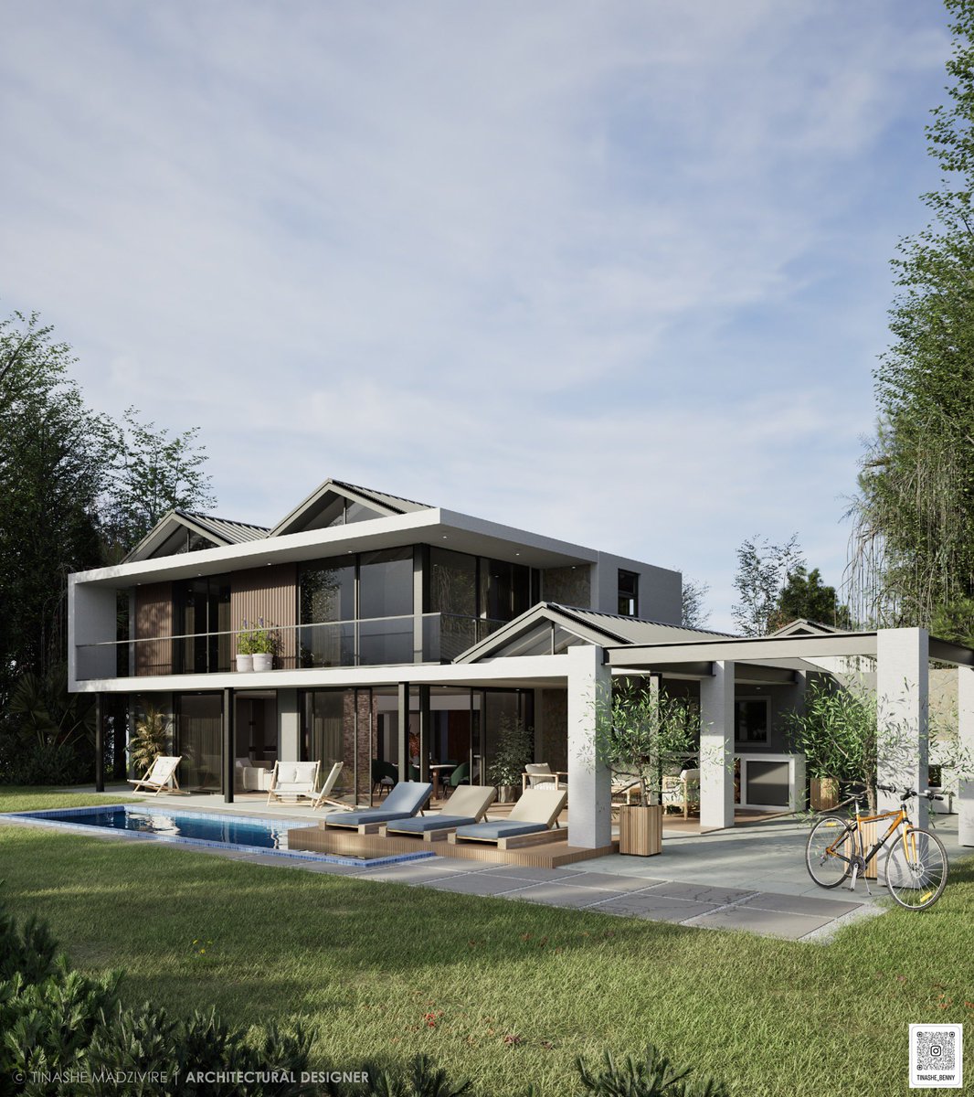 1/2. Happy to share our renovation design proposal for a Dorset Rd residence in Mt Pleasant. Like many older homes, it was heavily partitioned and internally focused and our redesign opens it up with glazed openings, garden connections, and an open-plan layout.