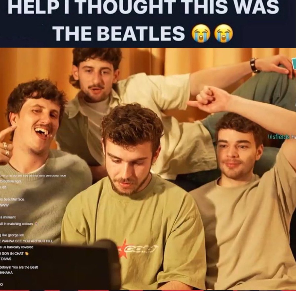 telling my kids this was in fact the beatles