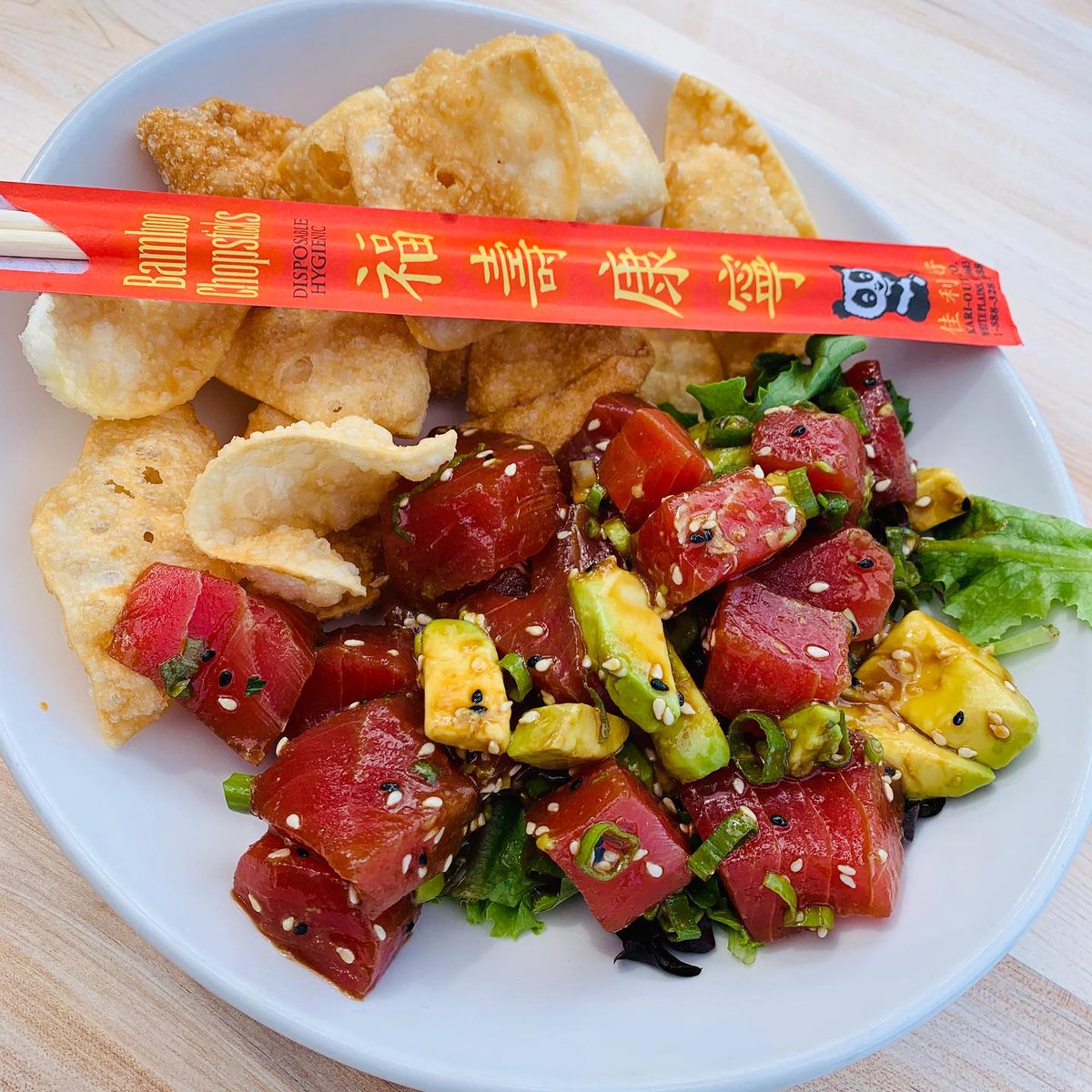 Craving something fresh and flavorful? Dive into our delicious $8 poke bowls today, featuring marinated Ahi tuna, fresh greens, and crispy wonton chips! 🌱✨ 
And don’t forget, it's also half off all Painkillers every Monday!