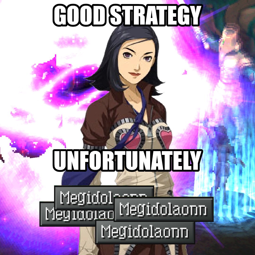 I was told Persona 2: Eternal Punishment was supposed to be extremely difficult 

What I did not expect was for it to be the only game in which you can, around level 24, put Megidolaon onto every Persona you summon for the rest of the game, if you so choose