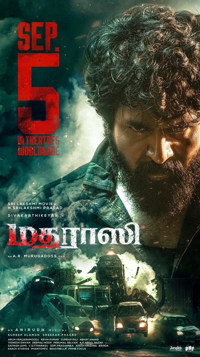 cineulagam's tweet photo. The date is locked for the ultimate action 🎯

The Mad and Massy ride of #Madharasi is coming - from September 5th in theatres worldwide 🔥

#Madharasi  / #DilMadharasi IN CINEMAS WORLDWIDE SEPTEMBER 5th ❤‍🔥

#MadharasiFromSep5
#SK23
@SriLakshmiMovie @Siva_Kartikeyan @ARMurugadoss @anirudhofficial @VidyutJammwal #BijuMenon @rukminitweets @actorshabeer @vikranth_offl @SudeepElamon @KevinKumarrrr #ArunVenjaramoodu @sreekar_prasad @VigneshShivN @BrindhaGopal1 @gopiprasannaa @deepali_noor @venkystudios @Sundarksam @teamaimpr @TheMugDigital @JungleeMusicSTH @SeedStudios1 @phantomfx_india @knackstudios_ @PrimeFocusIndia @pharsfilm @MangoMassMedia @iamgunashekar @bypostoffice @propratheesh @proharisarasu @SpiceSocial1 @JungleeMusicSTH
