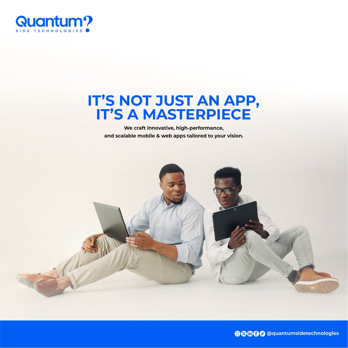 quantumsidetech's tweet photo. Not Just an App — A Digital Masterpiece 📱
We build high-performance, scalable mobile & web apps tailored to your vision.
✨ Ready to bring your idea to life?
💬 Slide into our DMs — let’s build brilliance together!
#Quantumside #Technologies https://t.co/lZ0RIo6fwP