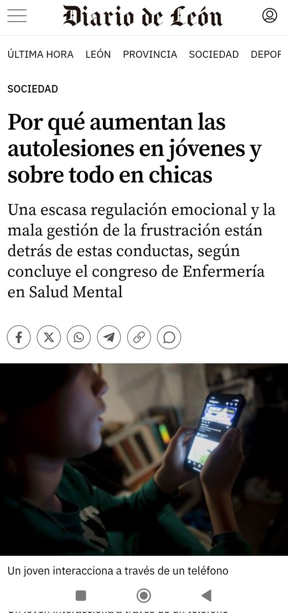 Entrevista realizada en el Diario de León sobre los contenidos del taller sobre estrategias de afrontamiento de las autolesiones impartido en el XLII Congreso AESSME 

diariodeleon.es/sociedad/25041… 
#SaludMental
#Enfermeria