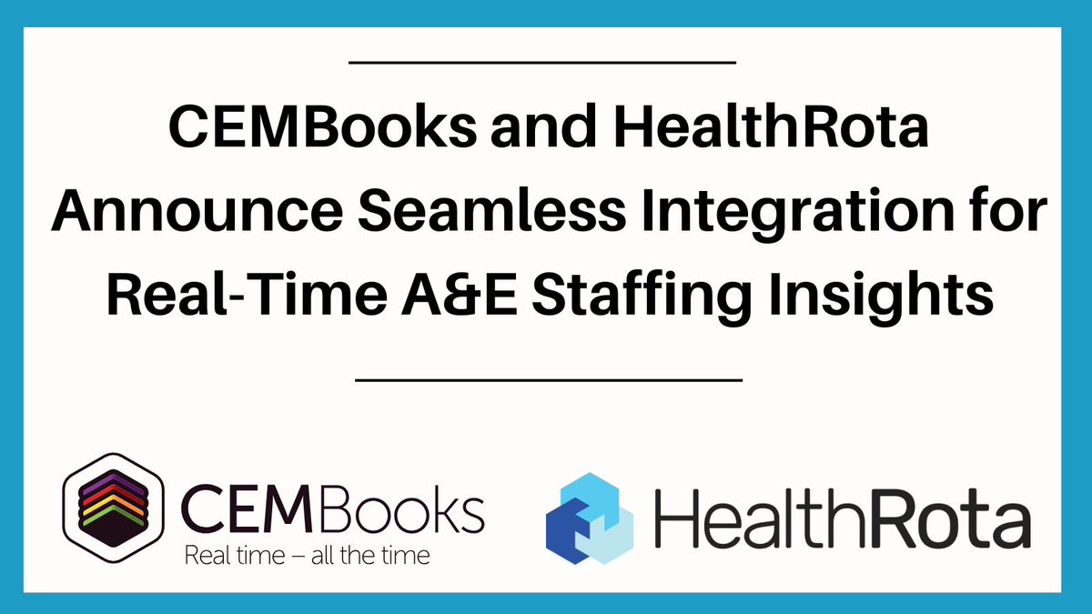 📢 We're thrilled to announce a new integration with <a href="/healthrota/">HealthRota Limited</a>, enabling Emergency Departments to automatically feed real-time staffing data directly into CEMBooks!

🔗Read more: cembooks.com/cembooks-and-h…