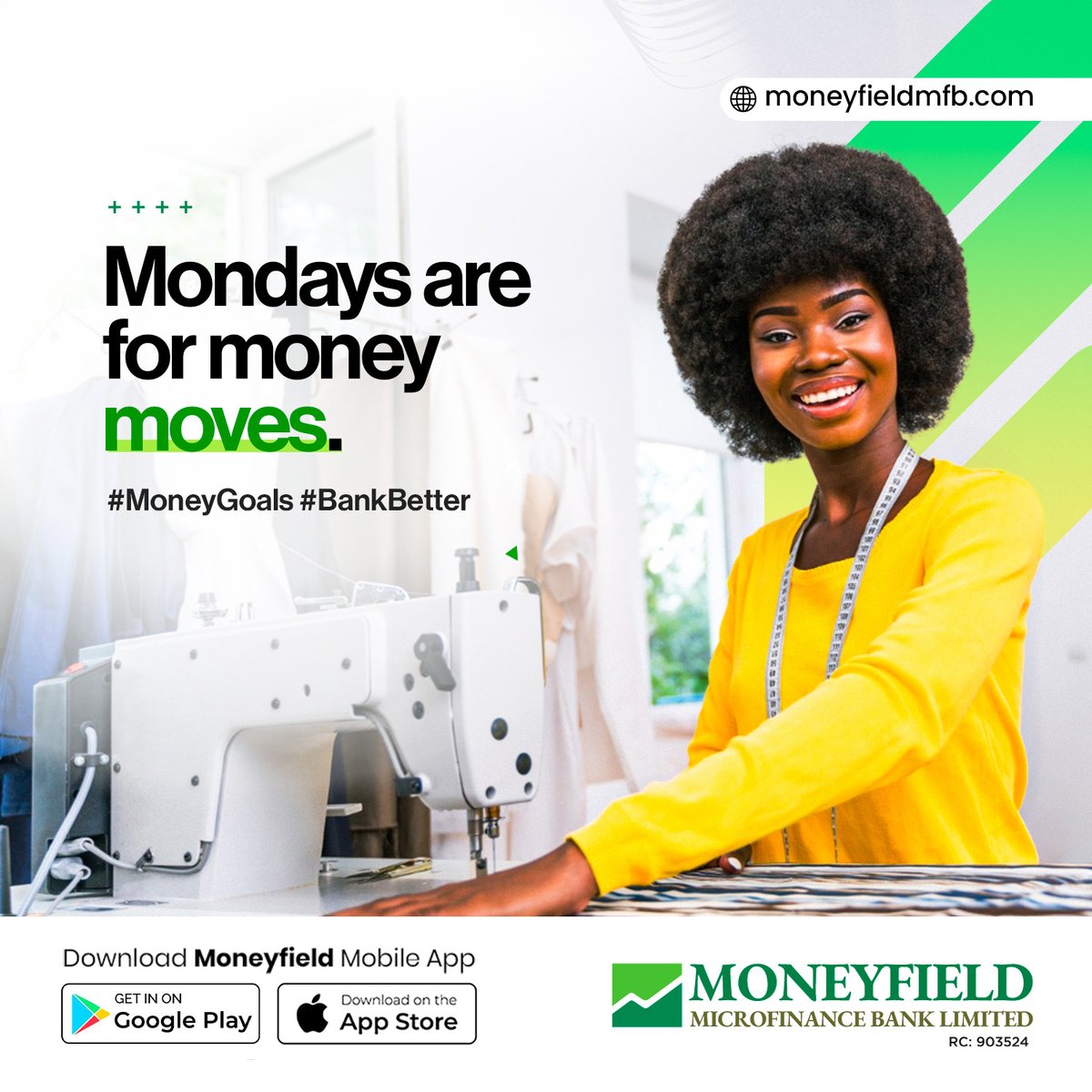 moneyfieldmfb's tweet image. Money Moves Monday 💸
Stay active. Stay smart. Stay in control with the MoneyfieldMFB App.
Because your goals won’t wait.

👇 Download now to #BankBetter:
📲 Google Play | App Store
#MoneyGoals #MondayMotivation