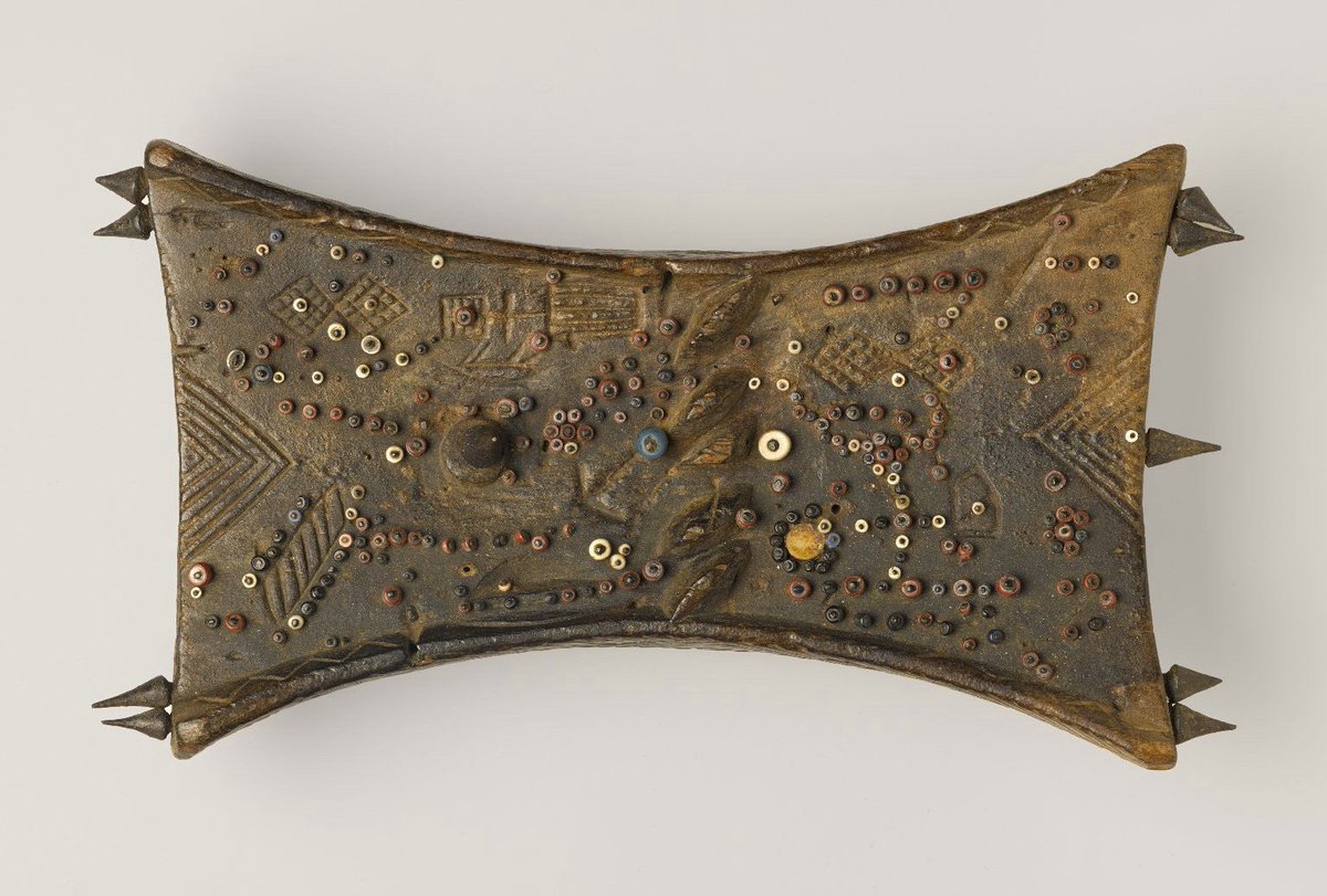 Reading about lukasa memory boards from central Africa, used to help remember histories to perform them orally. Someone touches the beads or shells to help remember certain parts of the story they’re telling aloud. Genius.
