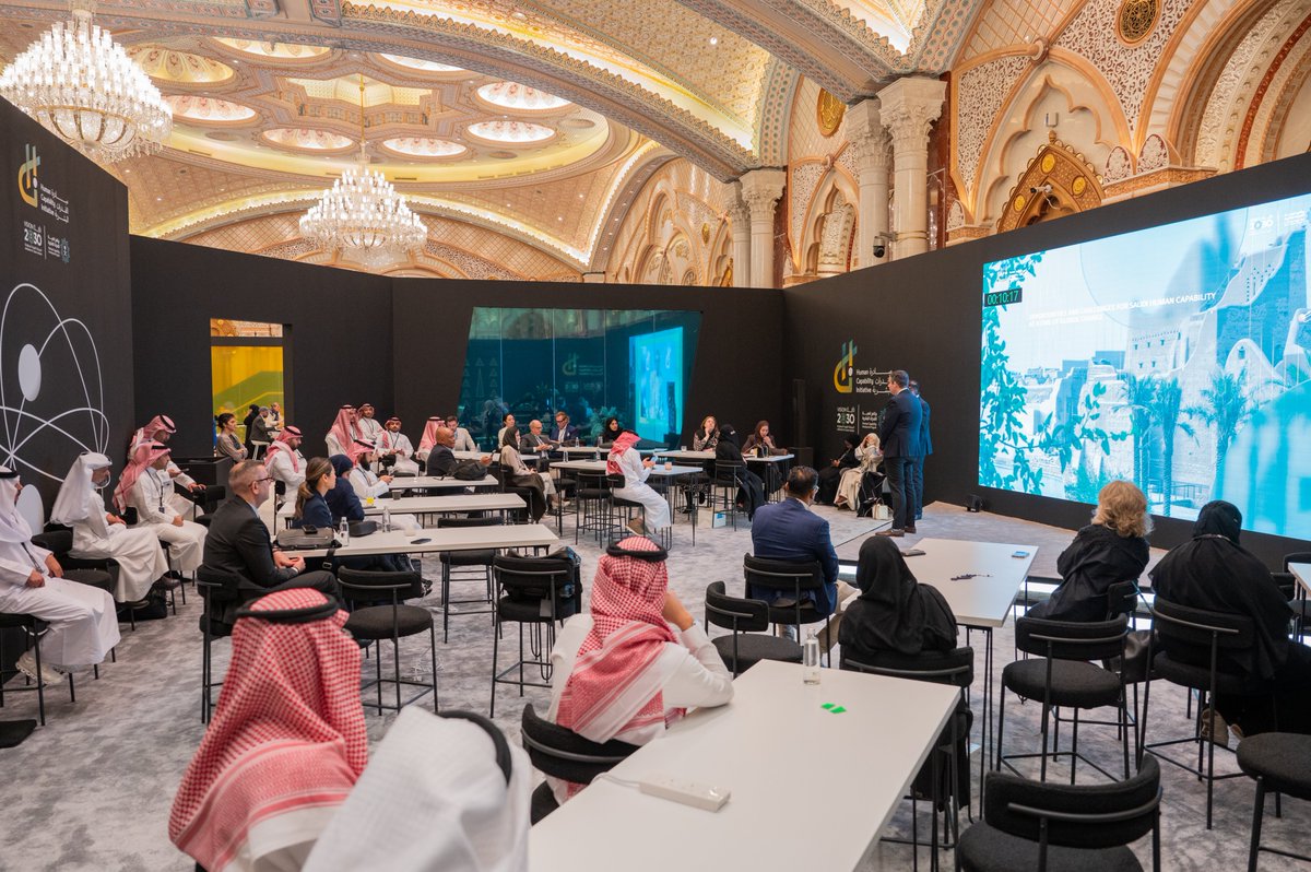 KAPSARC_SPP's tweet image. As part of #KSPP’s participation at the Human Capability Initiative (@HCI_KSA), Dr. Emre Hatipoglu and Prof. Chrysostomos Tabakis conducted a masterclass titled “Opportunities and Challenges for Saudi Human Capability at a Time of Global Change.” 

The session explored how…