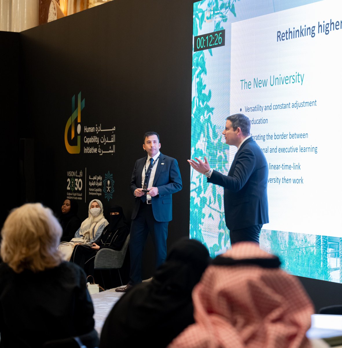 KAPSARC_SPP's tweet image. As part of #KSPP’s participation at the Human Capability Initiative (@HCI_KSA), Dr. Emre Hatipoglu and Prof. Chrysostomos Tabakis conducted a masterclass titled “Opportunities and Challenges for Saudi Human Capability at a Time of Global Change.” 

The session explored how…