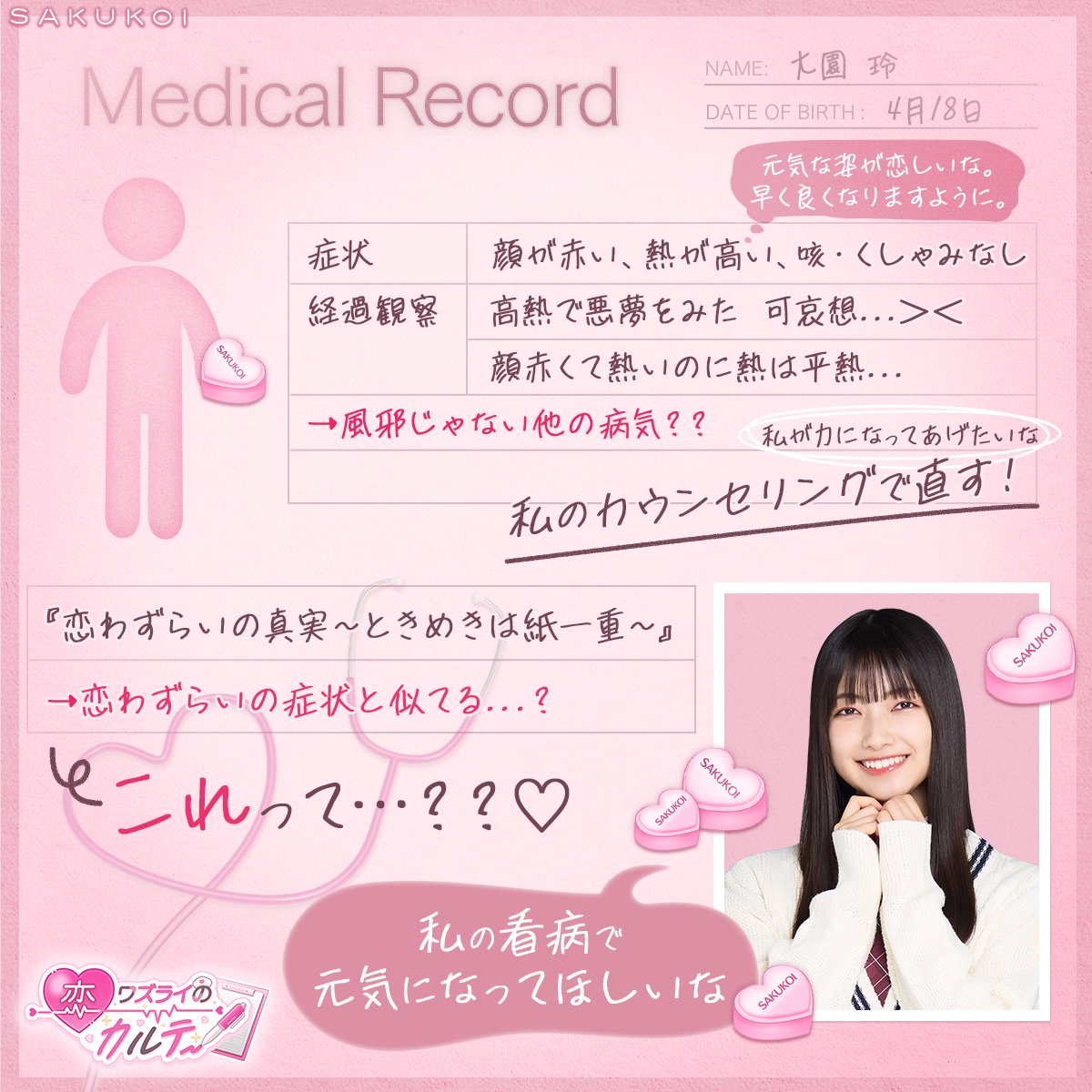 ╭━━━━━━━━━━━━━━╮ あなたの恋ワズライの症状は