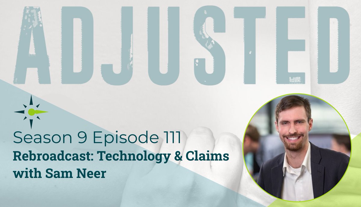 BerkIndComp's tweet image. Exciting News! The latest rebroadcasted episode of #ADJUSTED by #BerkindComp, Technology and Claims with Sam Neer is now live! 

Tune in now!

Apple Podcast: ow.ly/XeEq50Vq3rb
Spotify: ow.ly/pgGB50Vq3ra
BuzzSprout: ow.ly/qrT350Vq3rc