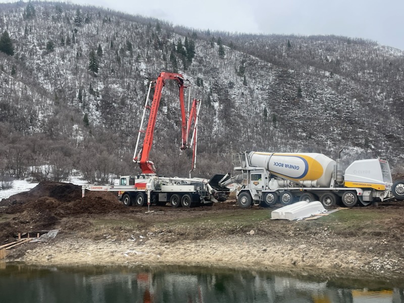 BBCP operator Chance Bryant had a great view in Spanish Fork Canyon Utah last week as he pumped a 50-cy footing for a new ranch home with his 47-Z Putzmeister.  Thanks to JL Construction for the work.  We can’t wait to get back and pump the foundation wall!
#Brundagebone