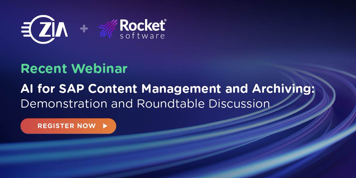 Join us for a demonstration and interactive roundtable session with industry experts who will provide an overview and share use-cases for leveraging artificial intelligence with your #SAP content and archived data #SAPArchiving
bit.ly/AI_SAP_Webinar