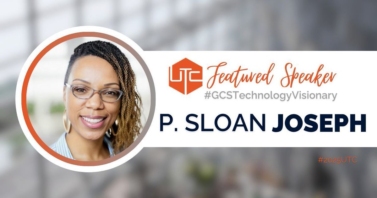 Upstate Tech Conf (@upstatetech) on Twitter photo We are elated to have another #GCSTechnologyVisionaries, P. Sloan Joseph! You can join her sessions for one day of #2025UTC to learn ways to enhance your learning environment in effective ways. <a href="/psloanjoseph/">Sloan-Keynote Speaker, Workshop Facilitator</a> We are elated to have another #GCSTechnologyVisionaries, P. Sloan Joseph! You can join her sessions for one day of #2025UTC to learn ways to enhance your learning environment in effective ways. <a href="/psloanjoseph/">Sloan-Keynote Speaker, Workshop Facilitator</a>