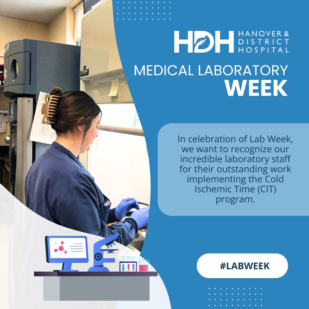 This Lab Week, we celebrate our lab staff for their outstanding work on the Cold Ischemic Time (CIT) program for breast tissue specimens. Their dedication to improving sample processing ensures accurate results and faster diagnoses. Thank you for enhancing patient care! #LabWeek