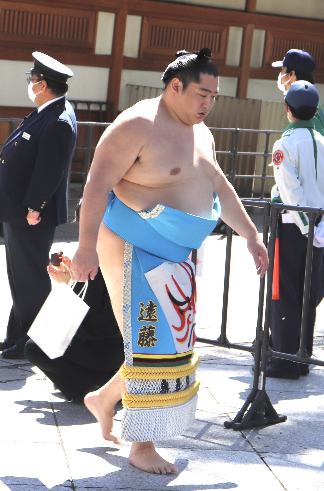 相撲 遠藤関 反物 甚平 sato on X: 