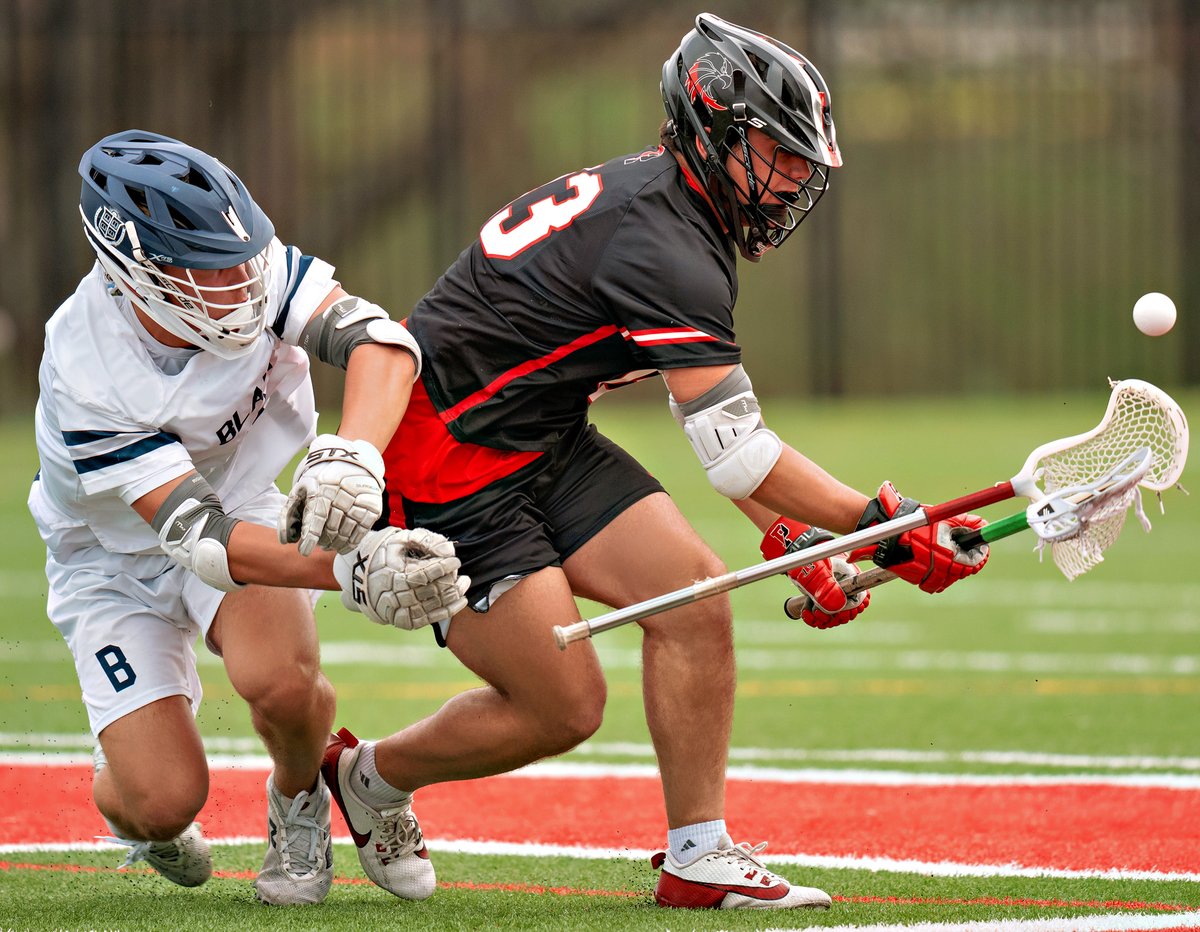 Boys' Lacrosse tackles two tough Pennsylvania opponents today and tomorrow when they face Pennsbury in PA and Neshaminy at home!  Go Red Hawks.  Keeper Ben W. '27 was sharp in goal despite Saturday's loss as he came up with 16 saves.