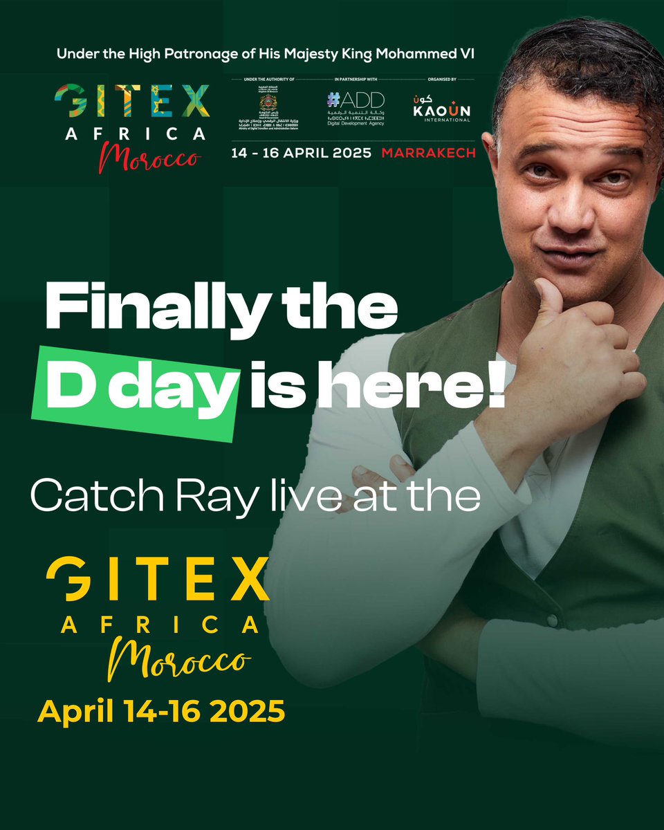 AsieduMends's tweet photo. Finally the biggest event is happening on the 14-16th April in Morocco, this is a good one
#RayXGITEX https://t.co/C9gZOGcAgl
