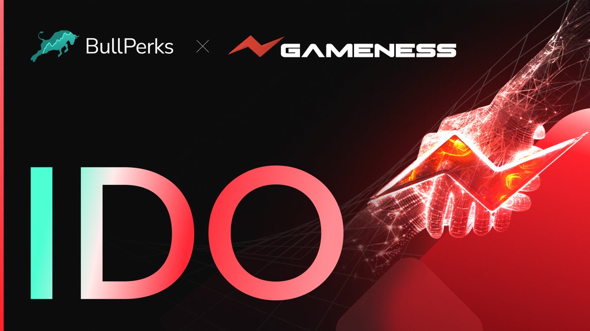 Empower Community Marketing Through Gaming &amp; AI 🔥

BullPerks is excited to announce the upcoming IDO of <a href="/Gamenessapp/">Gameness</a> ($GNESS)! 

Gameness blends AI-enhanced gamified experiences with real community impact through a synergistic ecosystem featuring:
🔸 $GNESS Token with LockNess &amp;