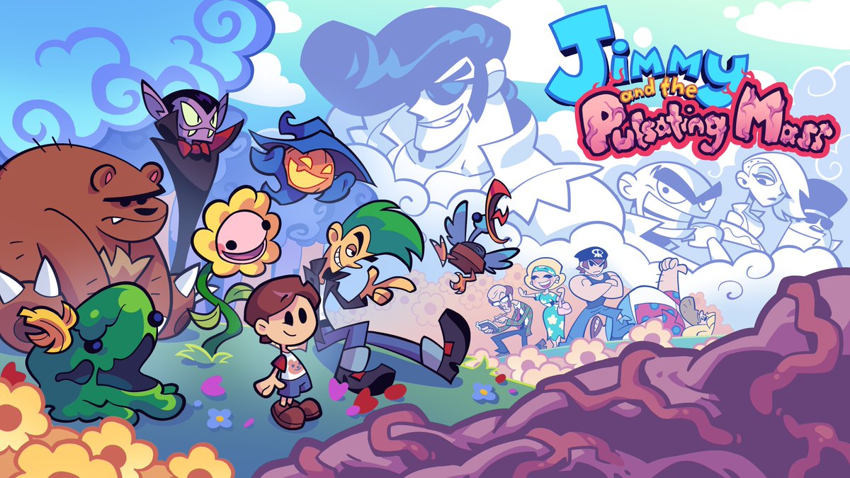 electricairgame's tweet photo. Pleased to announce that we are working with Starseed Games to bring Jimmy and the Pulsating Mass to all major consoles! 
#RpgMaker #NintendoSwitch #PlayStation5  #XBoxSeriesX https://t.co/CkqOGHIMpc