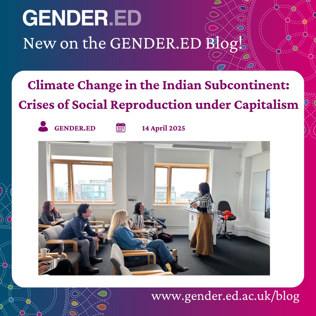 Sirisha Naidu brings ecological concerns into discussions of social reproduction in today's blog: "The ecology of capitalism represents crises for the working classes imposed by and within capitalism." Read the blog post here bit.ly/43Ny9L2
