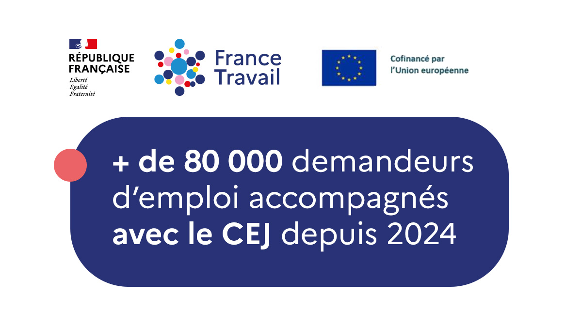 Le Contrat d’Engagement Jeunes (CEJ) : un accompagnement intensif et personnalisé au service des jeunes qui a fait ses preuves ! ✅

Cofinancé par l'Union européenne au titre du <a href="/FSE_nat/">Fonds social européen +</a>, il a pour objectif d'aider les jeunes à trouver un emploi durable
🔗 francetravail.org/francetravail/…