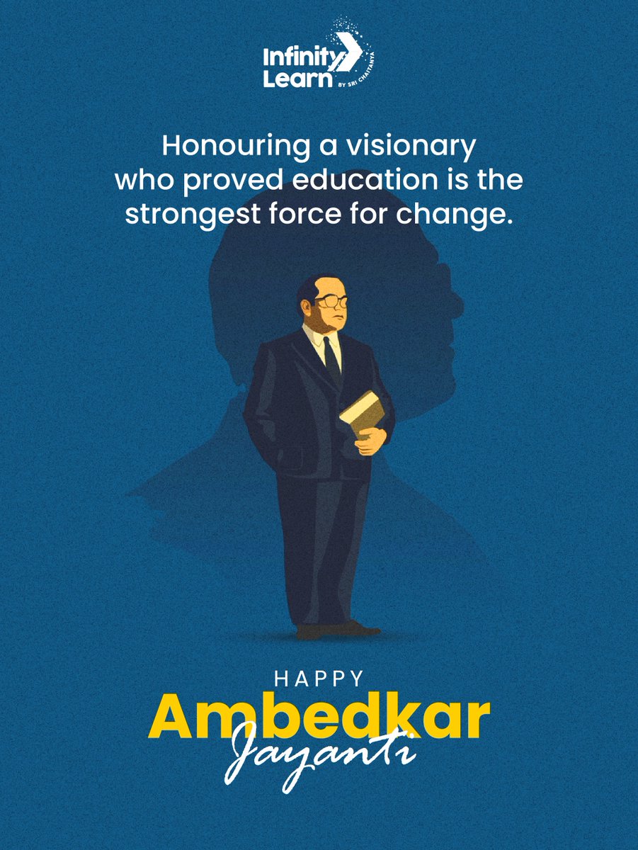 On this Ambedkar Jayanti, we honour the visionary who proved that education isn’t just a tool, it’s a revolution. Let’s continue to build a society where knowledge empowers, uplifts and unites. 

Happy Ambedkar Jayanti.

#AmbedkarJayanti #DrBRAmbedkar #EducationForAll #Equality