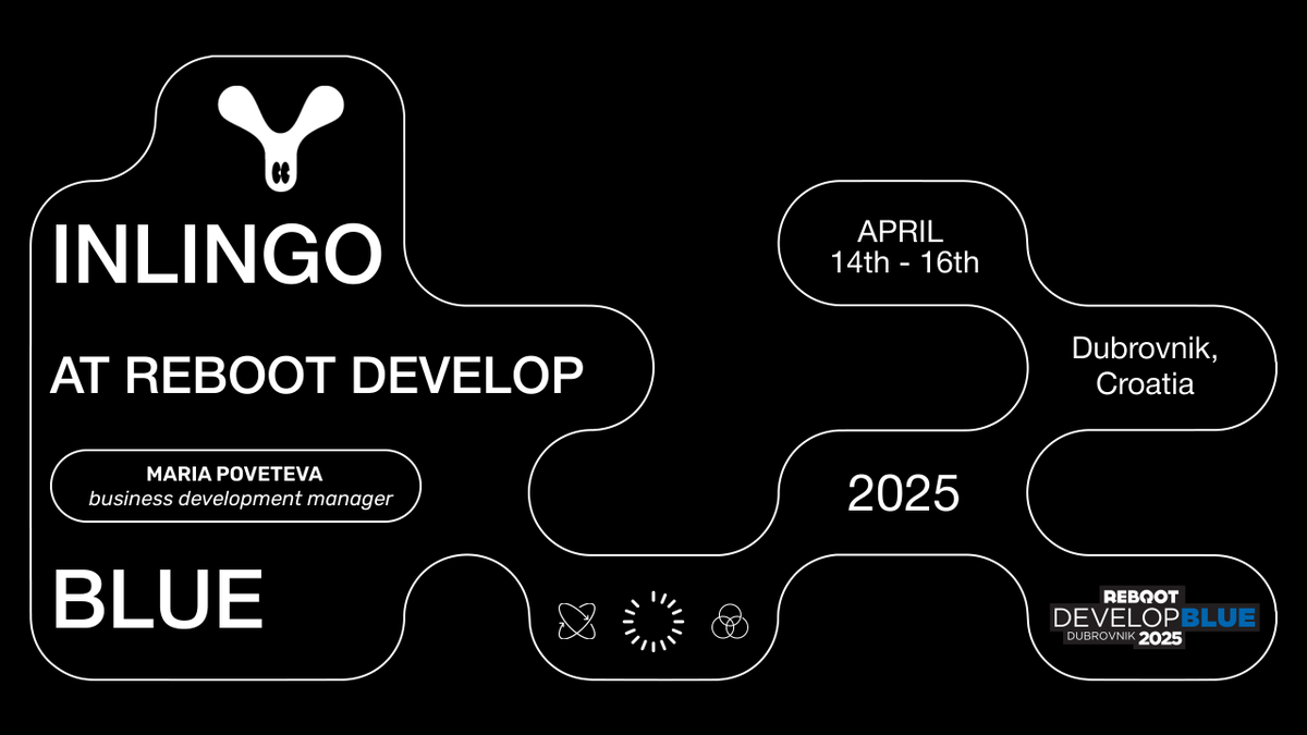 inlingostudio's tweet photo. Reboot Develop Blue 2025 is in full swing, and our BDM Maria Poveteva is on the ground in Dubrovnik!
If you're around — come say hi and chat about all things gaming over a drink.
#RebootDevelopBlue #GameDev #Networking #Dubrovnik https://t.co/PhY7Dx6RC3