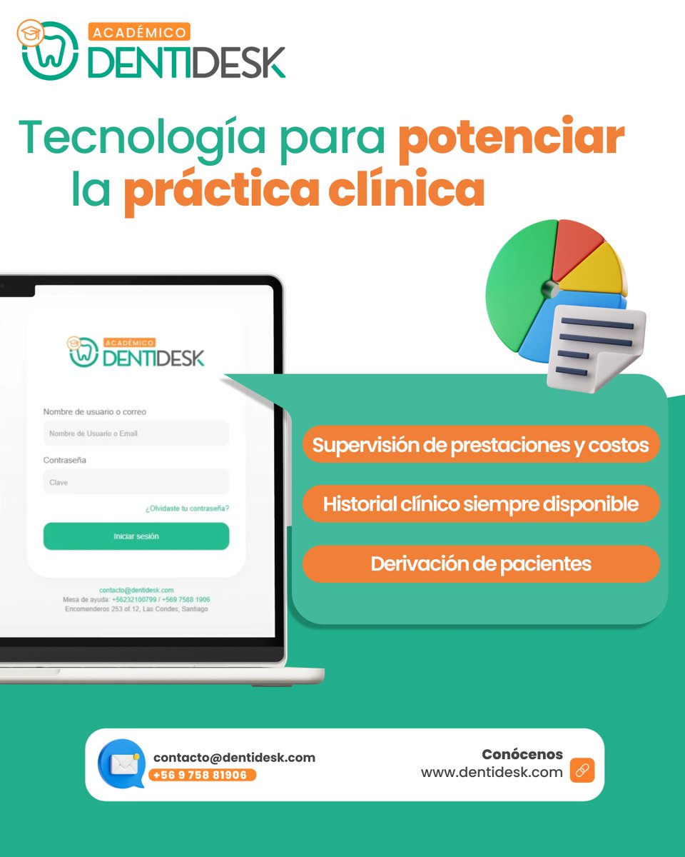 🦷 Prácticas clínicas al siguiente nivel

Con DENTIDESK Académico, registra y gestiona cada etapa de la formación en odontología con fichas digitales, control por sede y continuidad en tratamientos

📲 Conócenos en dentidesk.com
#OdontologíaDigital #DENTIDESKAcadémico