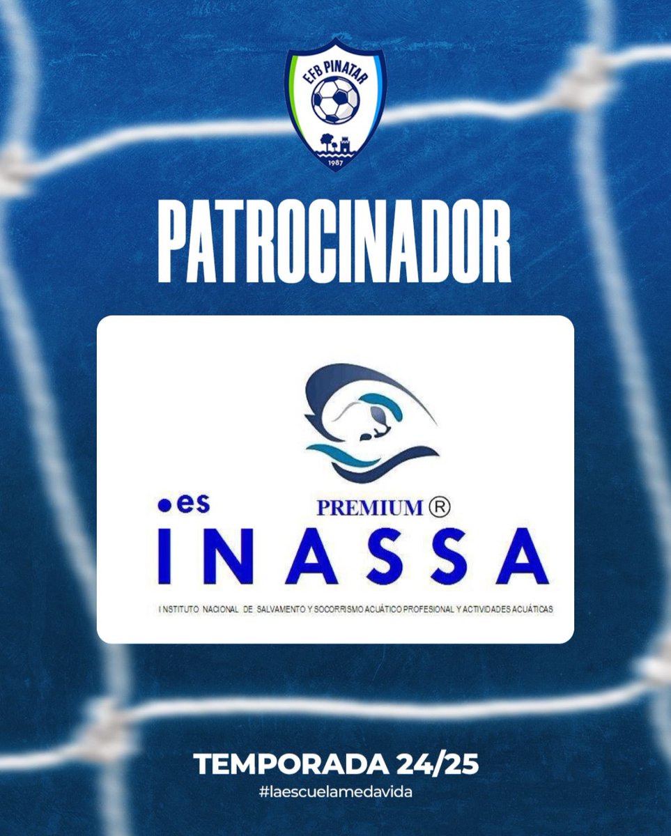 EFBPinatar's tweet photo. Muchas gracias INASSA @InassaPremium por ayudar a nuestra Escuela a seguir creciendo https://t.co/GB0Ydz4cA4