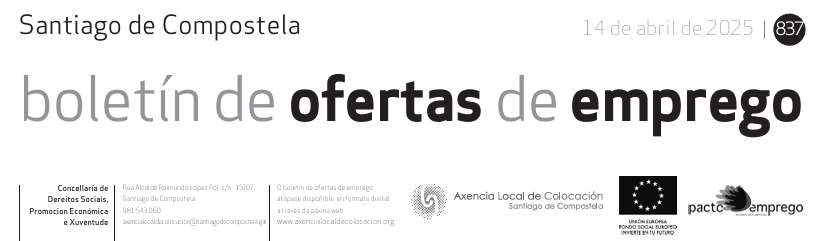 Xa está dispoñíbel na web o boletín semanal de ofertas:
tinyurl.com/kzk4swz2