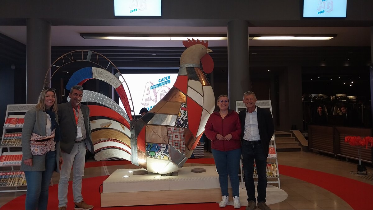 CAPEB Puy-de-Dôme (@capeb_63) on Twitter photo La semaine dernière, les élus de la CAPEB 63 étaient présents lors de l'AG de la CAPEB Nationale.
Des échanges riches avec les artisans du bâtiment et les élus CAPEB de toute la France ! Un passage obligatoire au Coq by Capeb était au programme !
<a href="/BagelNicolas/">Nicolas Bagel</a> <a href="/GillesChatras/">Gilles Chatras</a> La semaine dernière, les élus de la CAPEB 63 étaient présents lors de l'AG de la CAPEB Nationale.
Des échanges riches avec les artisans du bâtiment et les élus CAPEB de toute la France ! Un passage obligatoire au Coq by Capeb était au programme !
<a href="/BagelNicolas/">Nicolas Bagel</a> <a href="/GillesChatras/">Gilles Chatras</a>