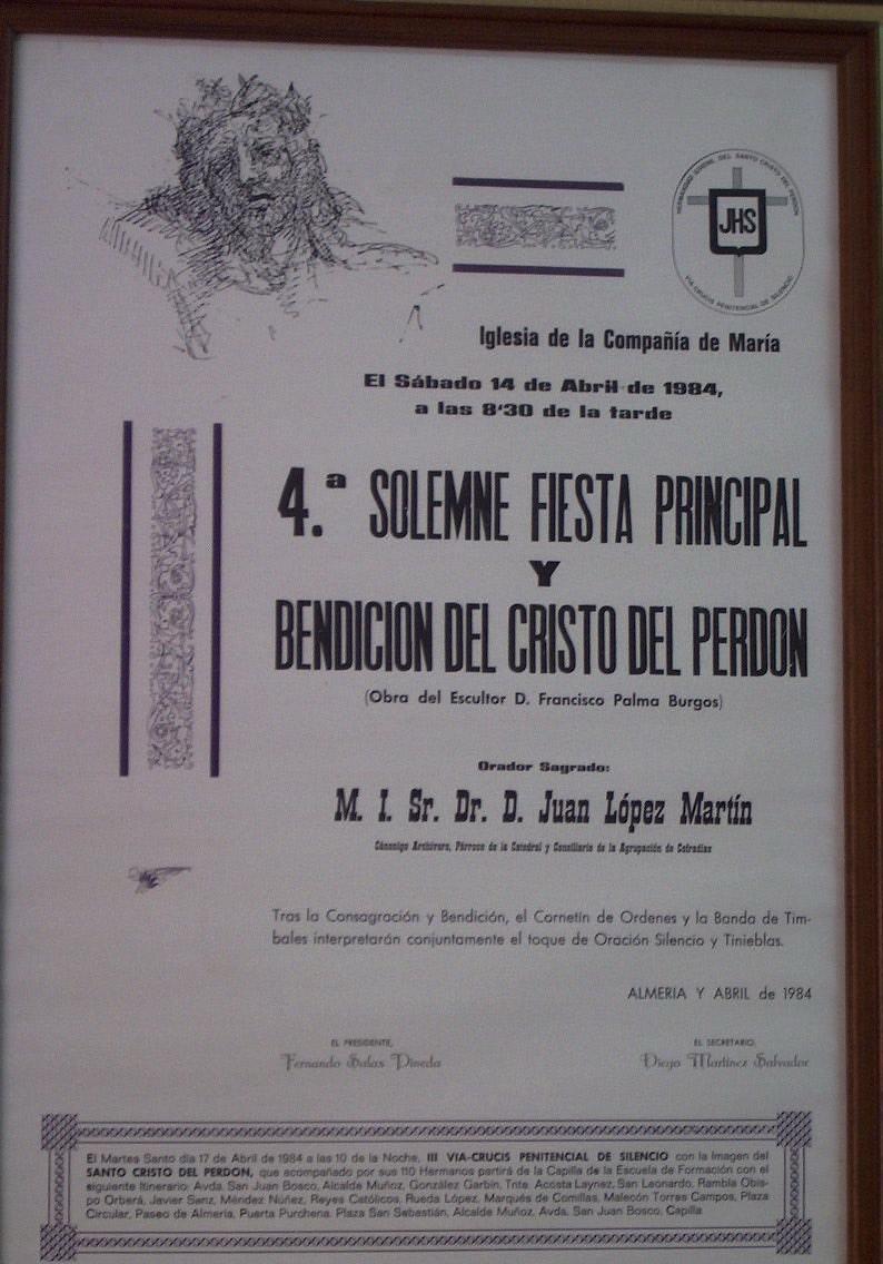 Hoy se cumplen 41 años de la bendición de nuestro Santo Cristo del Perdón.

El 14 de abril de 1984 fue bendecido en la capilla de la Compañía de María.
Hoy, lo celebramos recordando uno de sus primeros Vía Crucis por Almería.

#SerPerdón #CristoDelPerdón