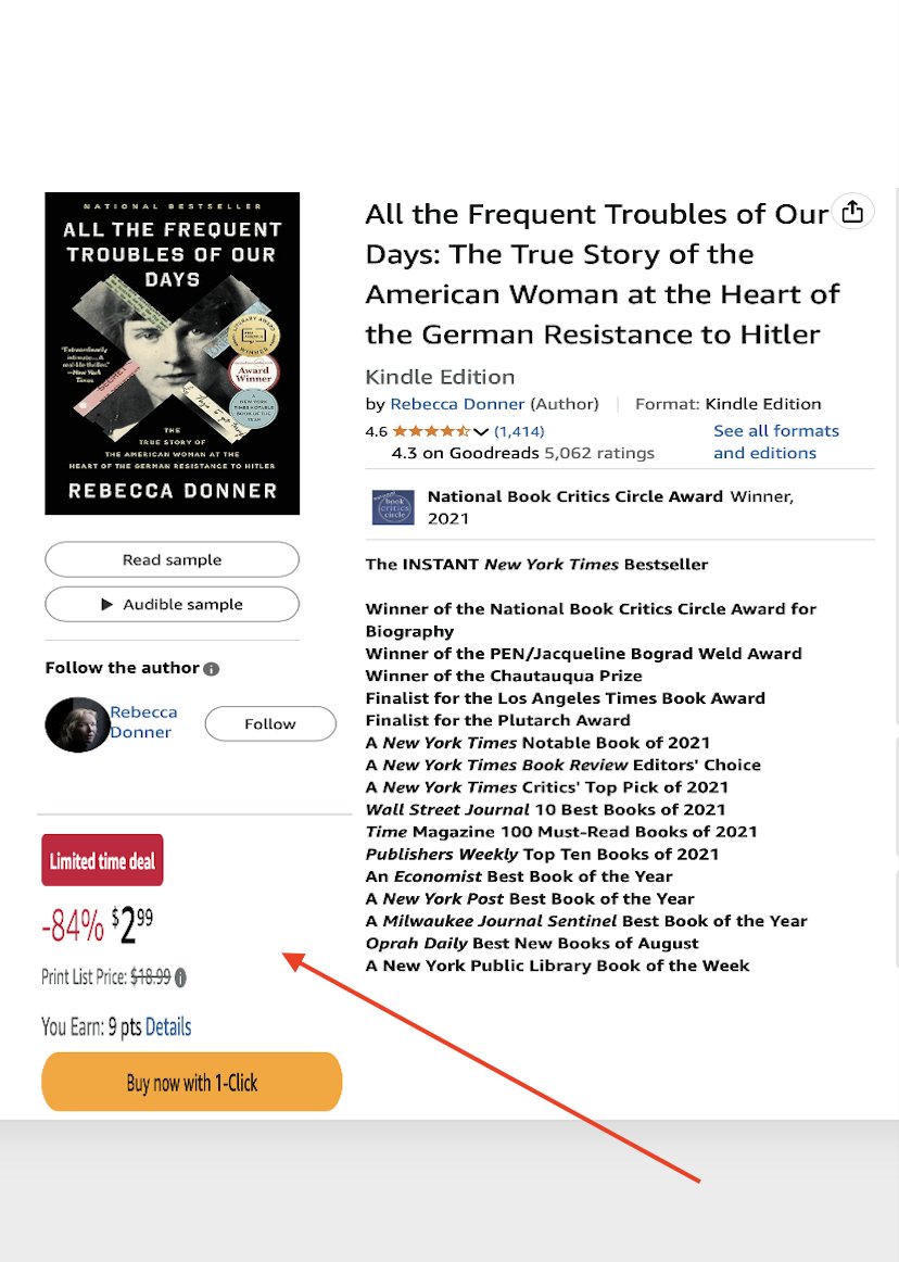 Rebecca Donner (@rrrdonner) on Twitter photo Announcement from my publisher <a href="/littlebrown/">Little, Brown and Co</a>:
$2.99 Kindle deal for ALL THE FREQUENT TROUBLES OF OUR DAYS (April 14-20) 💥 Announcement from my publisher <a href="/littlebrown/">Little, Brown and Co</a>:
$2.99 Kindle deal for ALL THE FREQUENT TROUBLES OF OUR DAYS (April 14-20) 💥