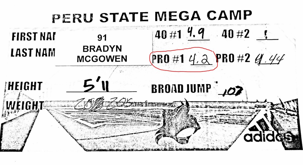Bradyn McGowen (@bradynmcgowen) on Twitter photo More work to do to get where I am going! PR'd in broad jump at 109" & 5-10-5 at 4.2 over the last 2 weeks. <a href="/DogStrength34/">Edmond Memorial Strength & Conditioning</a> More work to do to get where I am going! PR'd in broad jump at 109" & 5-10-5 at 4.2 over the last 2 weeks. <a href="/DogStrength34/">Edmond Memorial Strength & Conditioning</a>