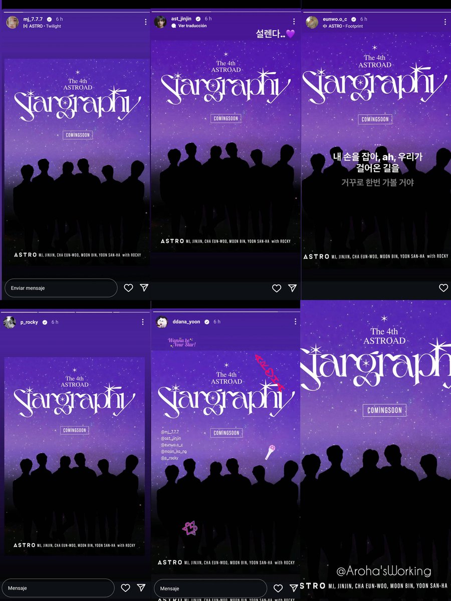 ArohasWorking's tweet photo. #ASTRO 4TO ASTROAD STARGRAPHY

ASTRO REGRESA!!!

Y JUNTO A #ROCKY 😭😭

El mejor regalo que podemos tener para este año 💜
Ahora a manifestar que sea World Tour 🙌

#MJ #JINJIN #CHAEUNWOO #MOONBIN #ROCKY #YOONSANHA
#ASTRO #아로하 #AROHA
#아스트로드 #ASTROAD #Stargraphy https://t.co/SN1Z9tLn8G