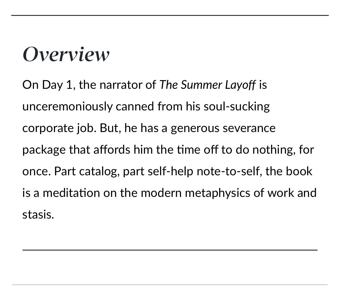 mattbucher's tweet image. Coming soon: The Summer Layoff
If you hated my last book, you will hate this one even more.
Preorders available now