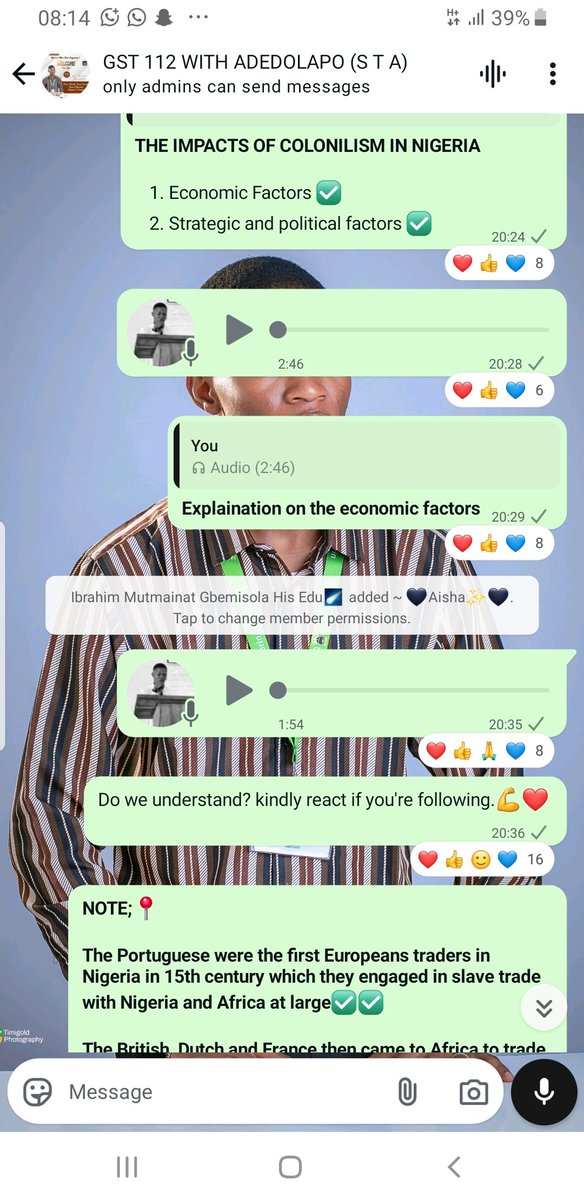 AdedolapoSTA's tweet image. Yesterday was another impactful session as I accomplishly tutored about 6000 100level students in preparation of there GST 112 Continuous Assessment (C.A) today.
This was done alongside @Purposedriven04 as the moderator of all the six WhatsApp platform being used.