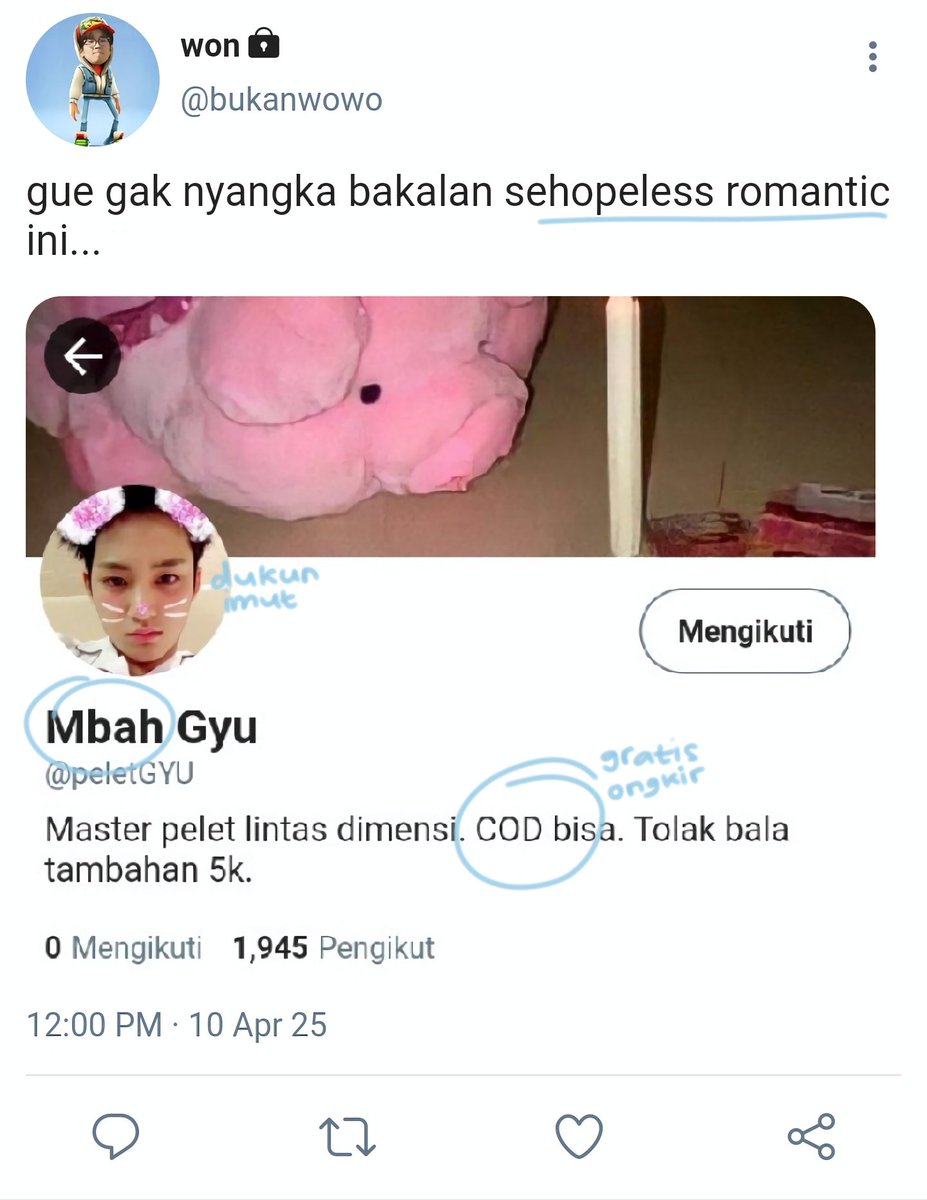 fallinforwon's tweet image. ✧ ˚⁠˳⁠° Cinta di ujung mantra °˳⁠˚⁠✧
——— #minwon short au ———

"Niatnya pelet gebetan, eh yang nyantol malah dukunnya sendiri"

© fallinforwon