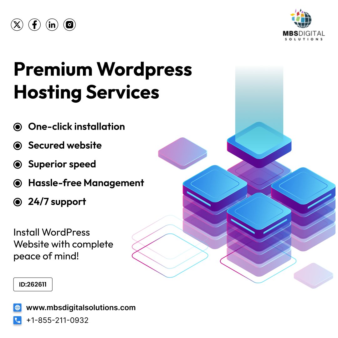 mbsdigitals's tweet photo. Install WordPress in one click and unlock your websites potential in optimizing user experience and generating growth. Contact MBS Digital Solutions for high-quality reliable 🔐WordPress Hosting Solution.🚀 

💬Get in touch now!⚡

#WebsiteSpeed #FastLoading #Wordpress #Security https://t.co/YJhynC8uNI