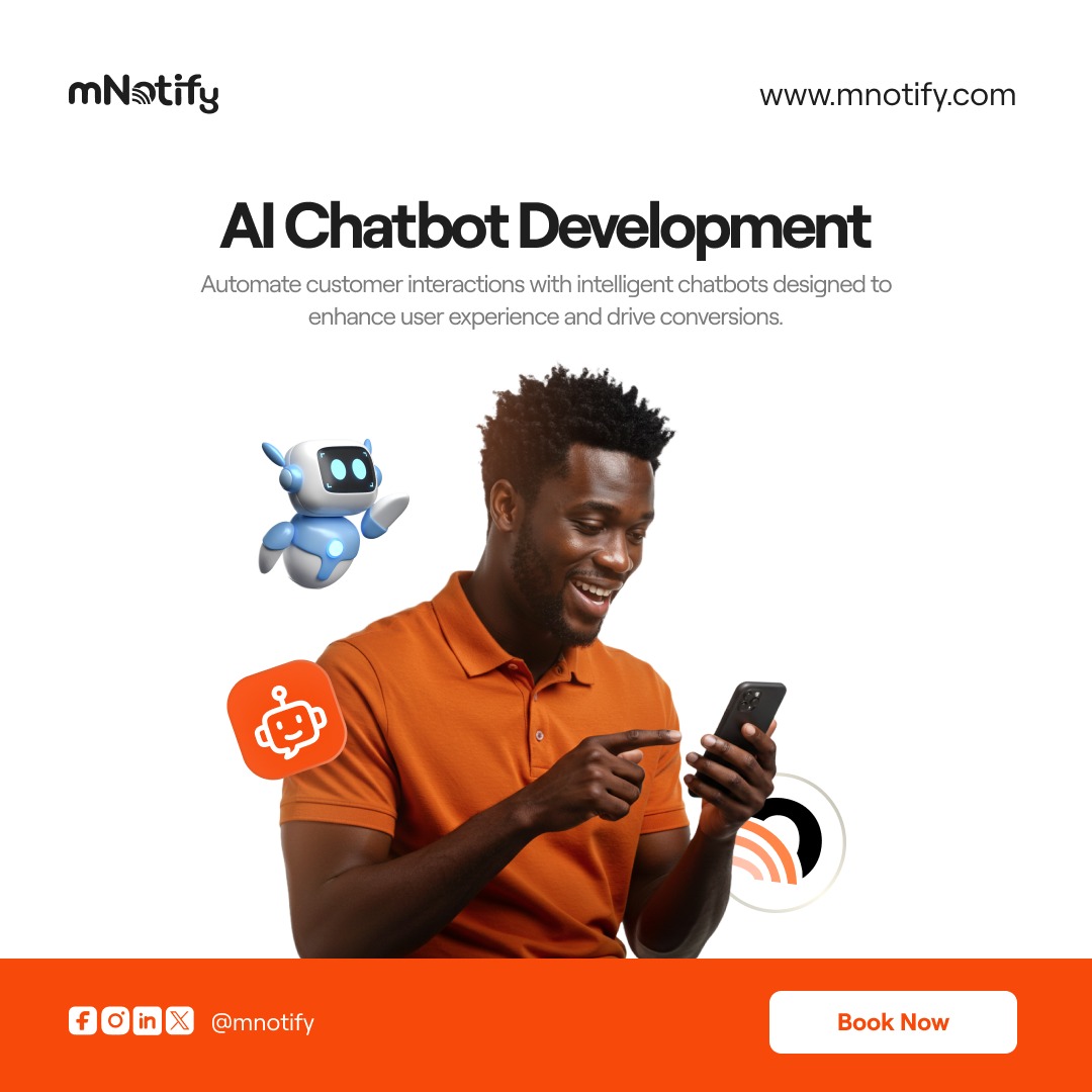 Turn Conversations Into Conversions
No more missed messages or long wait times. Create a chatbot that’s always ready to serve, sell, and support — even while you sleep.

#ChatbotForBusiness #SmartConversations #CustomerSupportMadeEasy #BusinessAutomation #AIChatbot